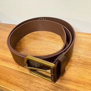 FOSSIL LARGE 38 Brown Leather Belt Mens or women's stylish